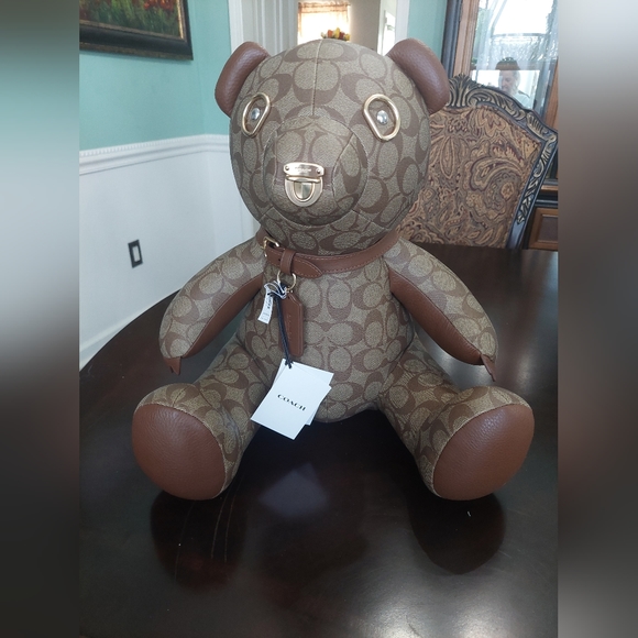 Coach Accessories - COACH 15 inch big brown coach bear